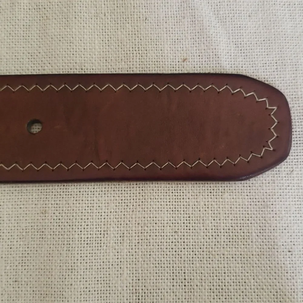 Genuine Leather Belt Mens 38 Rustic 1.5